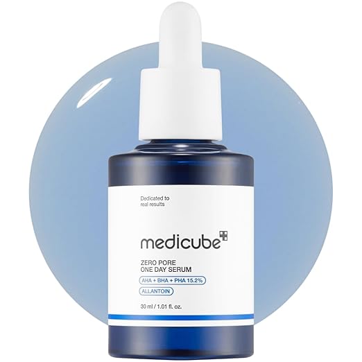 medicube pore ampoule in blue bottle